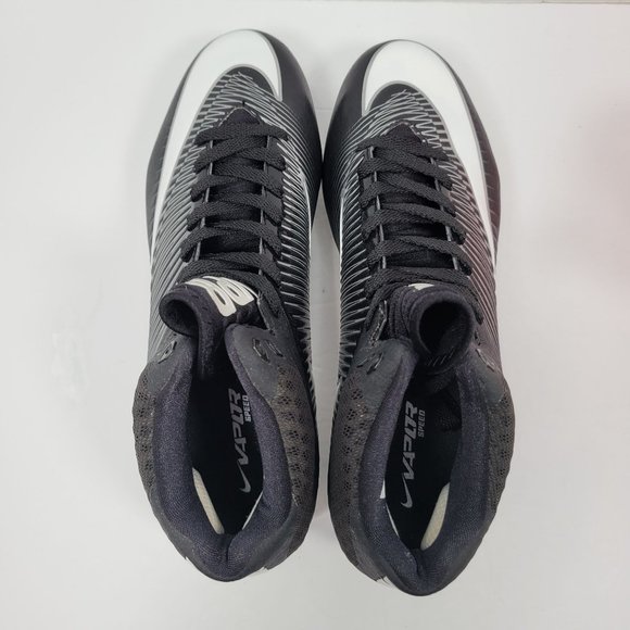 Nike VPR Men's Black White Athletic Football Cleats 847089-011 US Size 11 - Picture 5 of 8